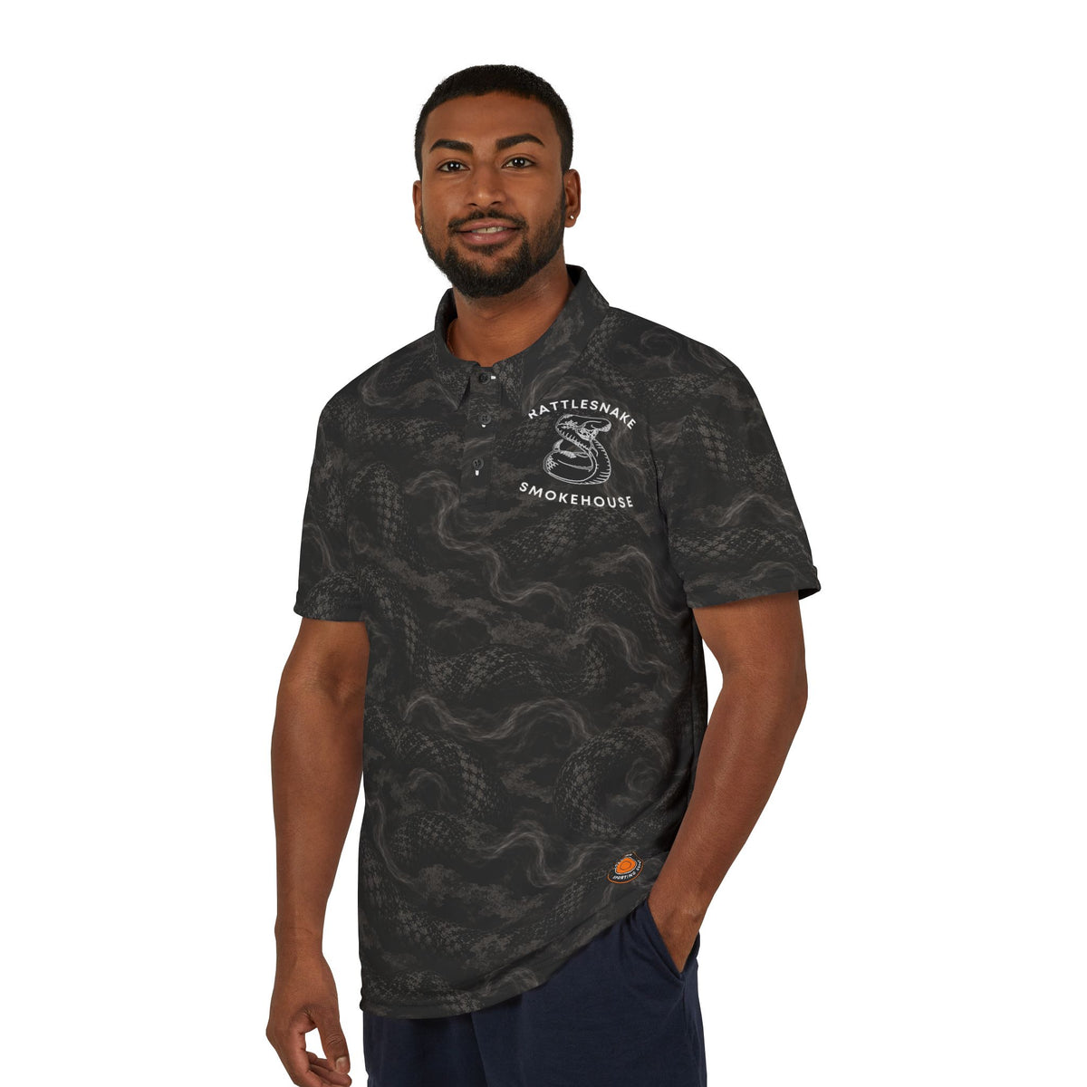 Rattlesnake Smokehouse Scales and Smoke Camo Polo