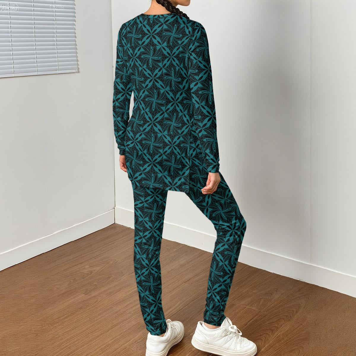 Tapa Long Sleeve Workout Set Blue