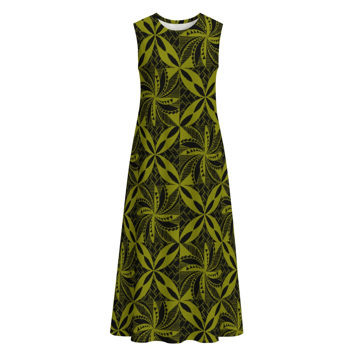 Tapa Dress Sleeveless with Pocket Green