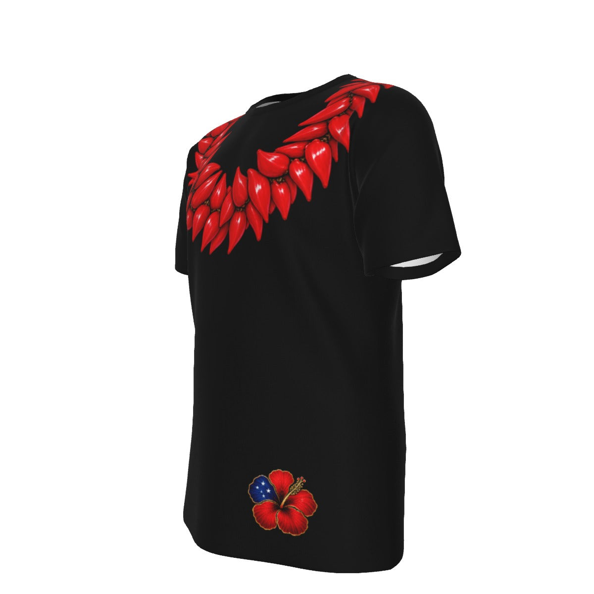 Ula Fala (Red) Lei Tee Men's Black